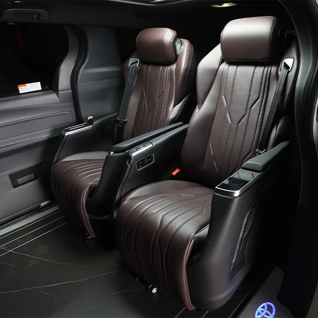 Luxury VIP electric motorized massage rotating van back seat sofa bed sprinter vito v class Sienna Carnival Express alphard