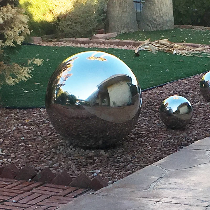 Globe Stainless Steel Large Hollow Railing Balls Decoration Metal Sphere