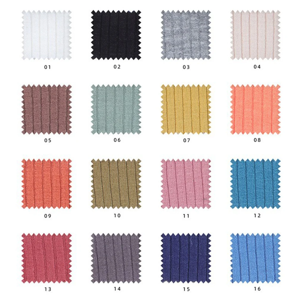 Wingtex 95 Viscose 5 Elastane Fabric Rayon Spandex Ribbed Knit Fabric Stretchy Rib Jersey Stripes Fabric