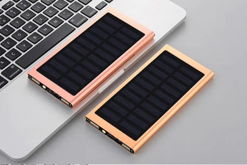 Corporate giveaways solar usb power bank super slim solar power bank