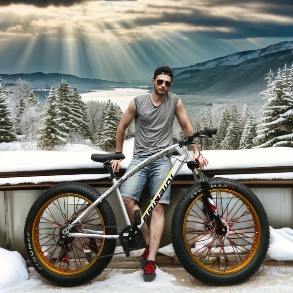2024 new SENYI T700 Full Carbon Snow Bike Fat Bicycle 90mm Width 3 Spoke Wheel Disc Brake 16 18 20inch Suspension Bike Beach