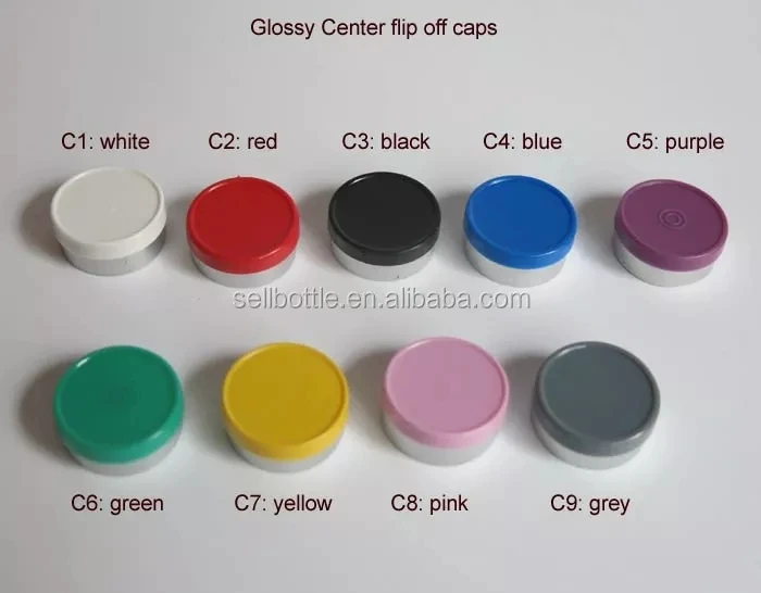 Hot 10ML Clear Injection Vial 10CC Medicine Glass Bottle With Different Color Flip Off Cap For Steroid 2250
