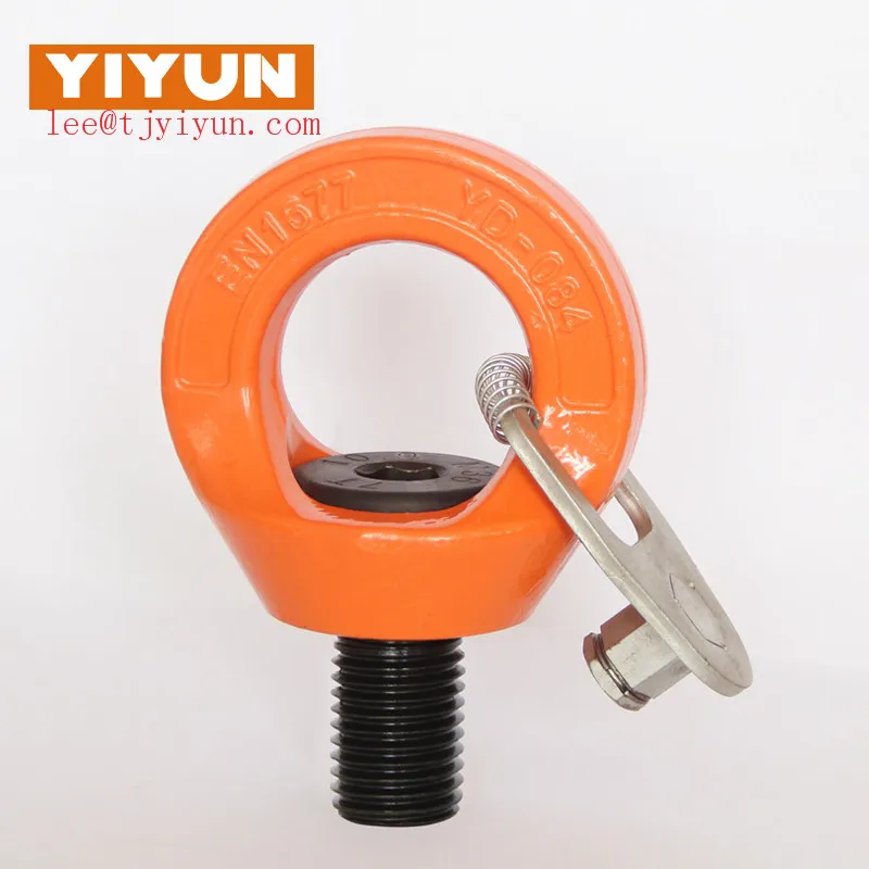 Rigging Rotating eye bolt with Clamp , G80 Swivel Lifting Eye Bolts for Hoist Rings