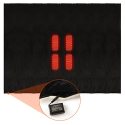 Hot Selling Small Electric Heated Blankets Portable Warm Soft Plush Throw Heated Blanket