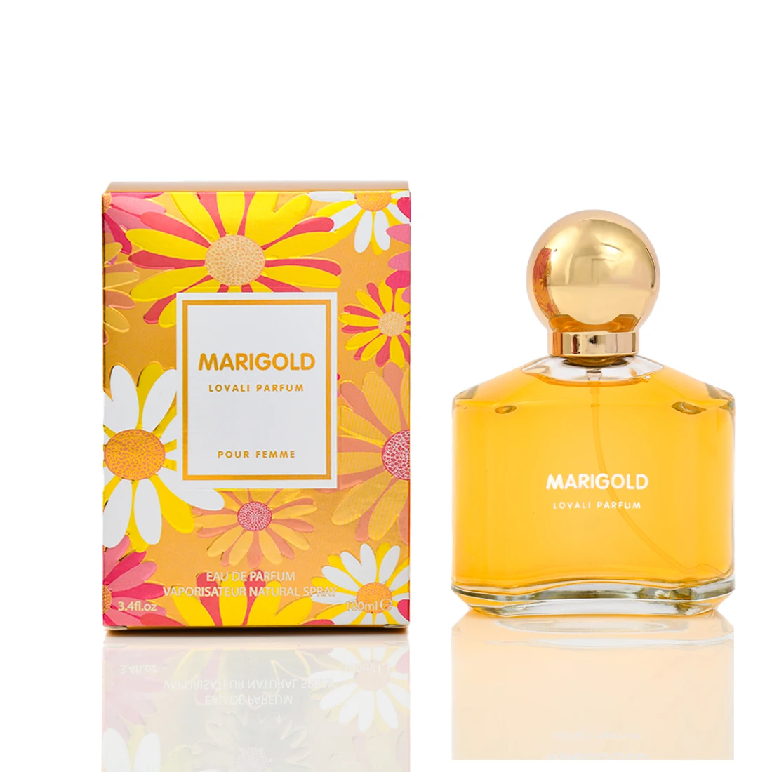 Долговечные духи 100 мл лучшие женские Lovali фирменное наименование MARIGOLD