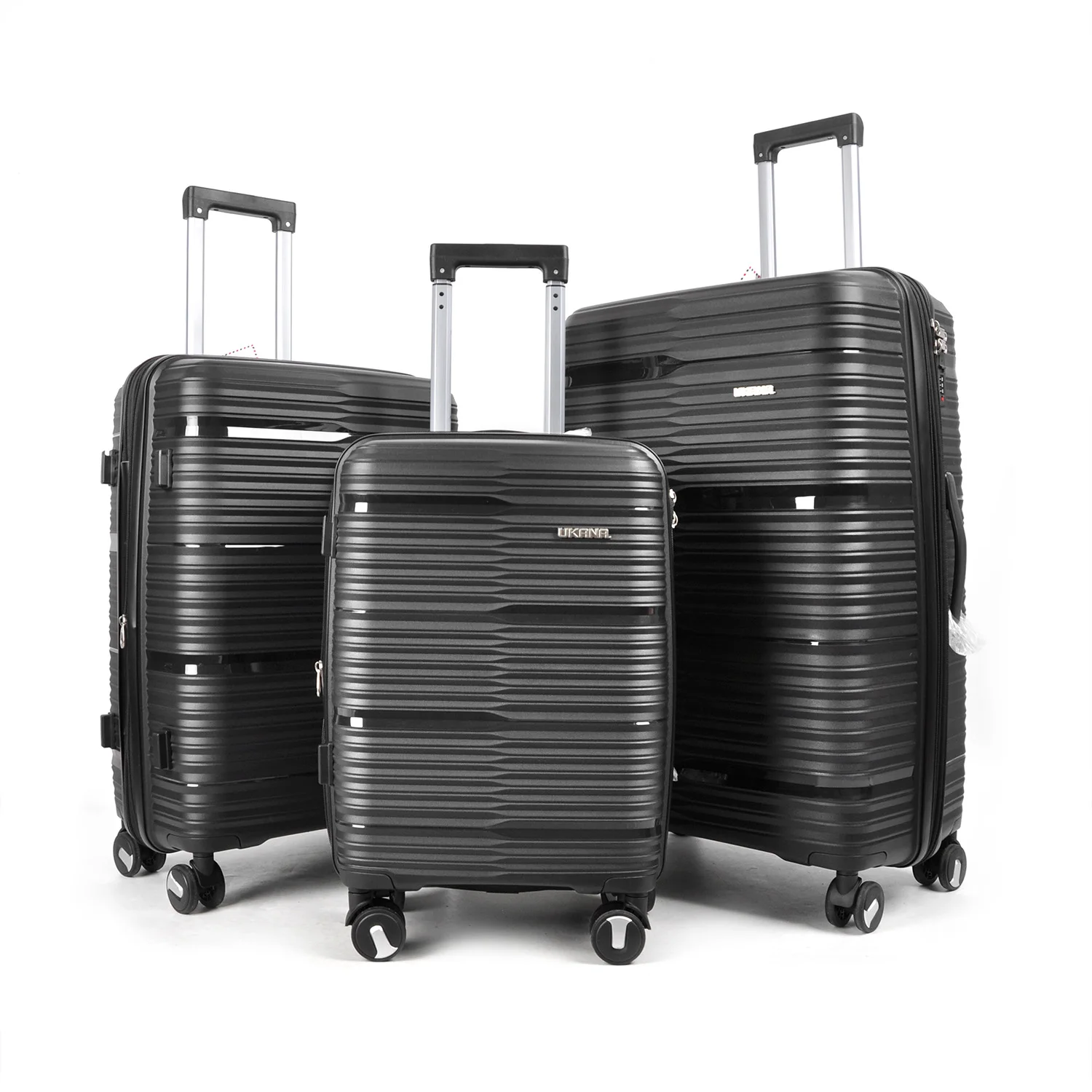 Factory Wholesale Large Capacity Multifunctional Luxury Traveling Carry on pp Travel Bags Luggage Set 3