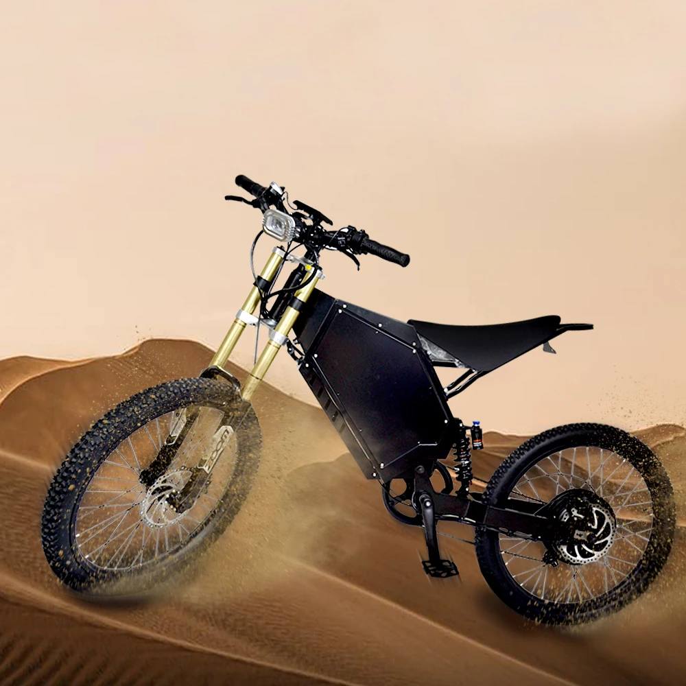 5000w Steal th Bomber Electric city bike 72V Electric Off Road Bike Enduro Ebike 7 Speed Dirt Ebike for Adults
