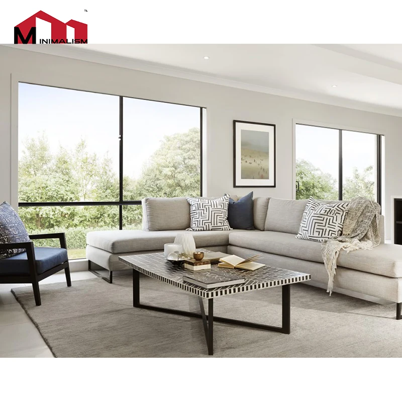 Florida Miami Dade Hurricane Approved Windows Black Aluminum Sliding Window