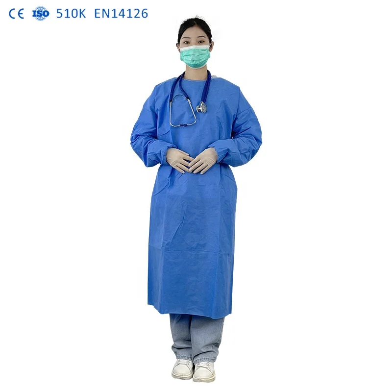Cheap Price EN14126 disposable reusable surgical gown ASTM F739-12 level 2 disposable gown Washable for Inpatient Wards