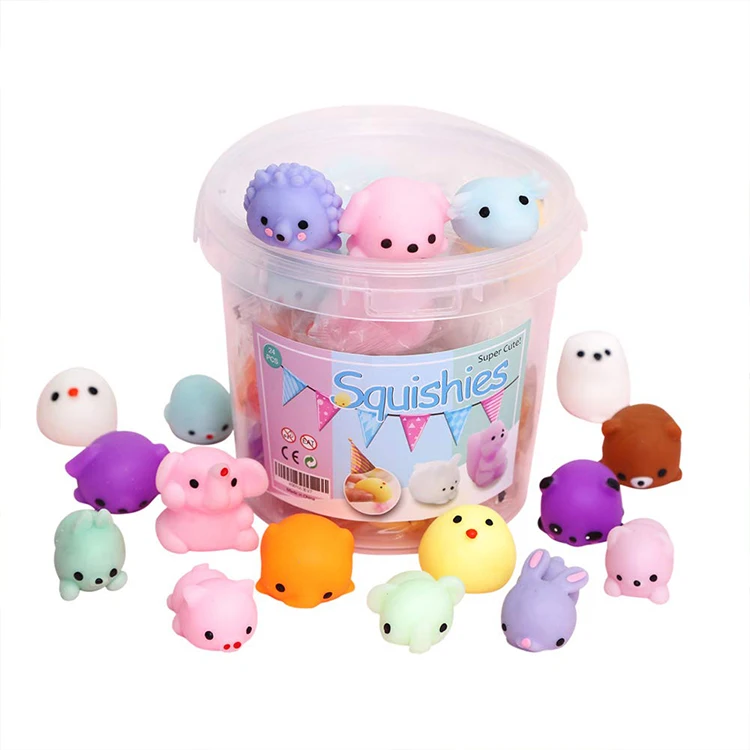 China Factory Autism Sensory Phosphorous Squeeze Toys Soft Animal Squishy Mochi With Gift Package