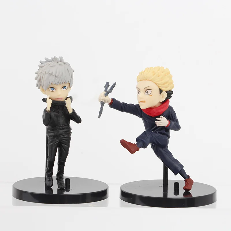 8 Pieces / Set Jujutsu Kaisen Itadori Yuji Satoru Gojo Megumi Collection PVC Model Action Figure Anime Doll Toys Wholesale