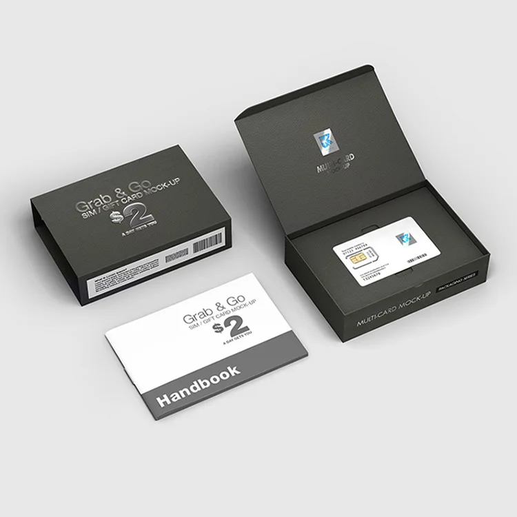 
Custom Matt Finish Laminate Business Name Vip Card Cardboard Rigid Paper Boxes With Foam Insertion For Gift Voucher Packaging 