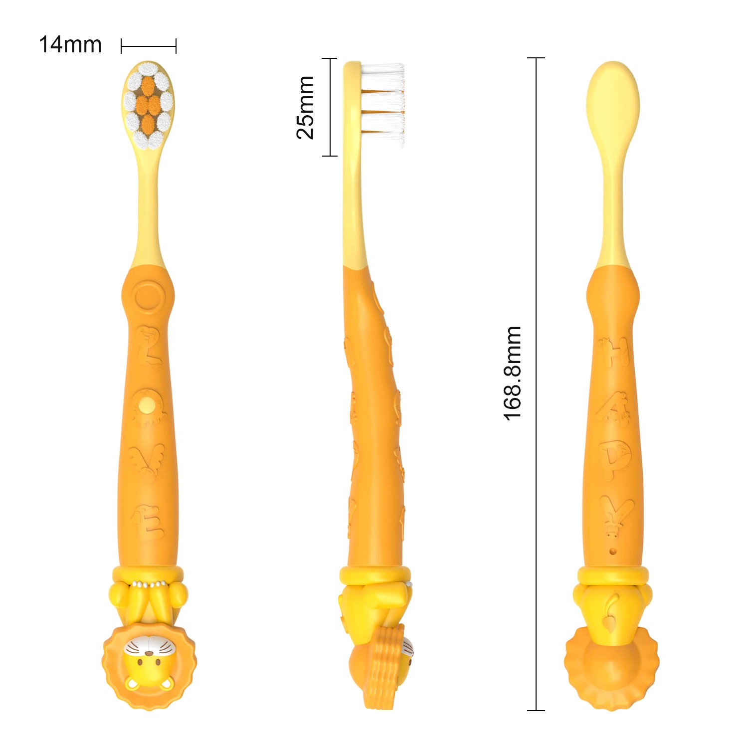 New Design Animal Cow Tiger Panda Lion Shape Child Toothbrush For Kid Cute Toothbrush Animal Toothbrush For Kids Tooth brush