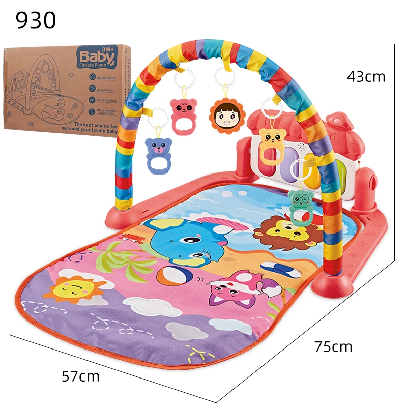 Multifunctional Infant Piano Rack Pedal Instrument Toys House Handmade Training Foldable Musical Play Mat Kids Activity Mat