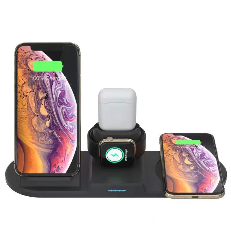Wireless Charger 55 degree Intelligent Electric Heating Coffee Insulation Mug Cup 15W 4 in 1 USB Charging Stand Rack