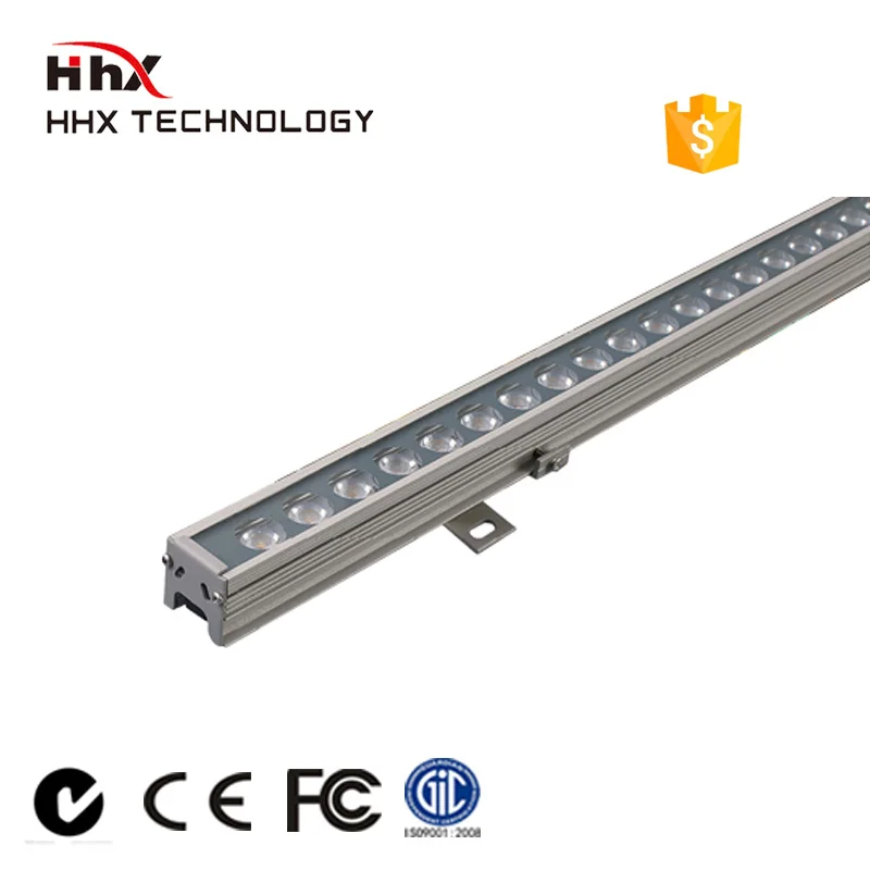 Линейный наружный светодиодный светильник для стены DMX512 RGBW 1000 мм