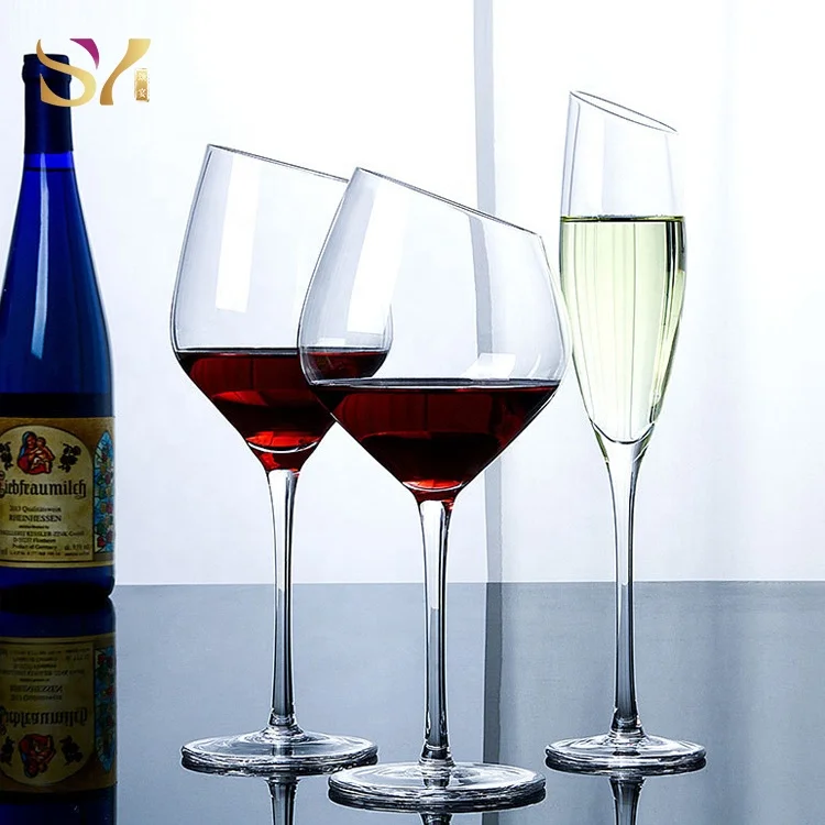 Оптовая творческий с наклоном заколкой для конического зубчатого колеса Португалия стиль бокал для шампанского бокалы