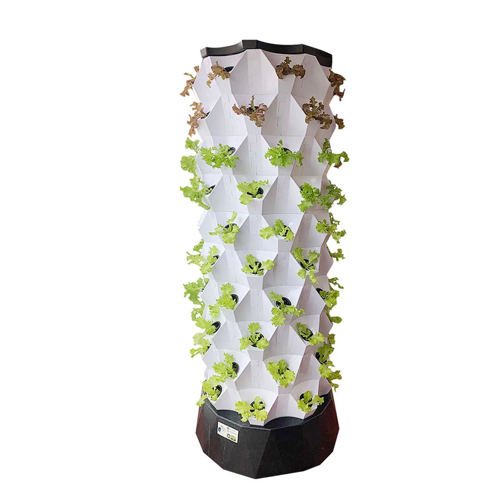 Areoponic system hydroponic vertical growing tower
