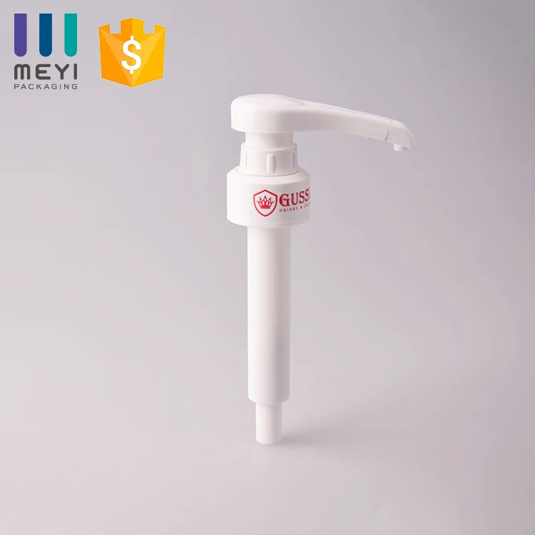 Food-grade Plastic Sugar Syrup Black Pump Dispenser White Syrup Pump For Jam Bottle