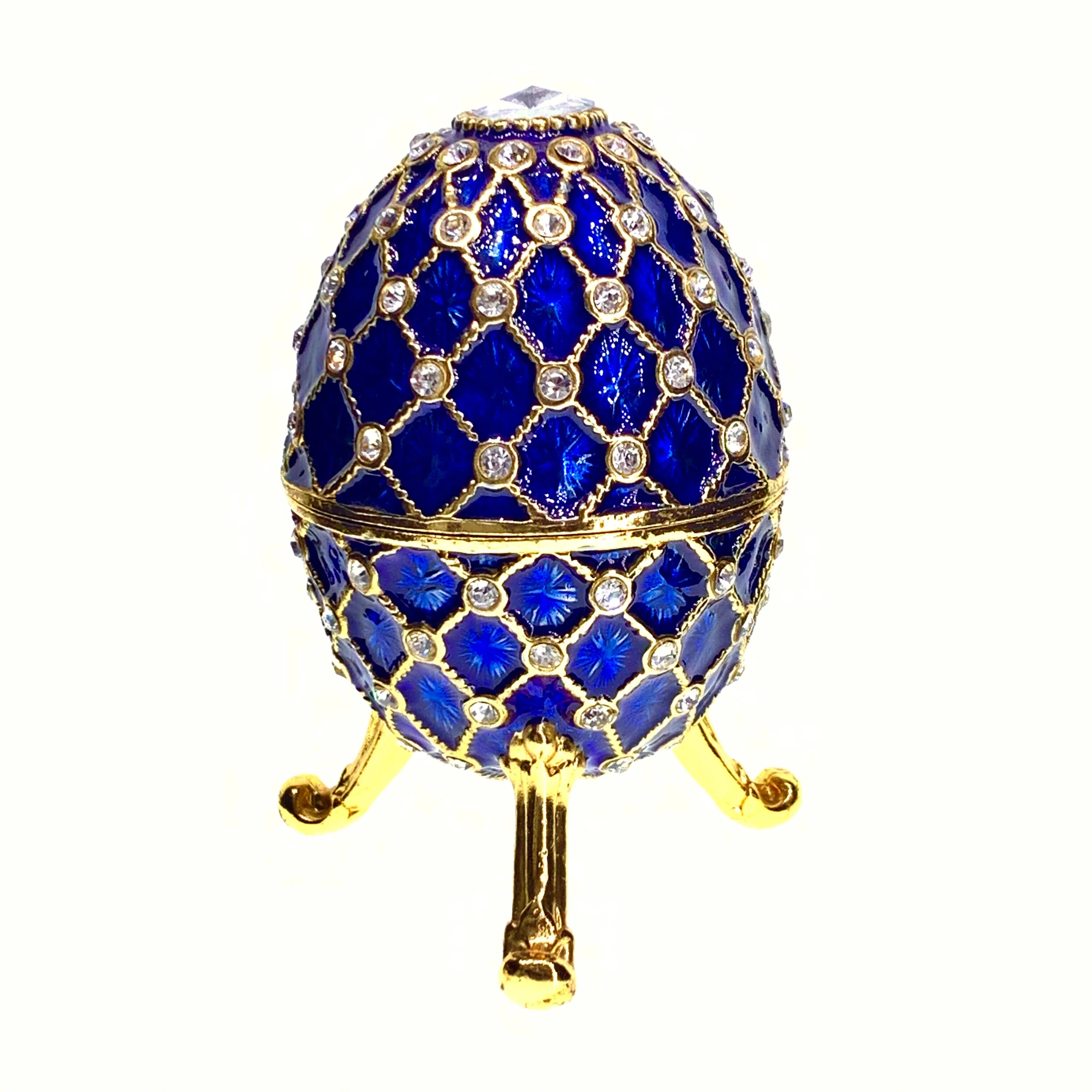 QIFU full flower into easter egg enamel metal craft