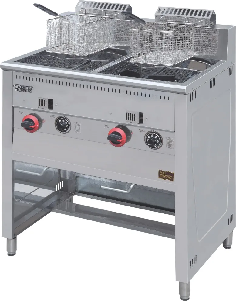 Commercial Stand Type Deep Fryer Henny Penny Pressure Fryer Gas Fryer With Double Tank for Restaurant