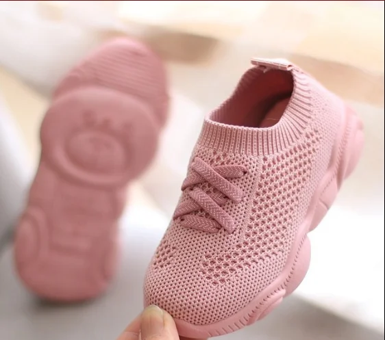 Wholesale spring autumn mesh sport sneakers soft sole baby shoe socks toddler