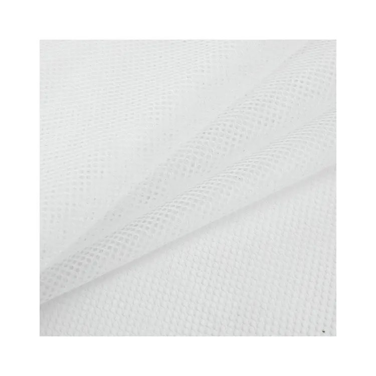 Raw Material Polyester Knit Soft Tulle Mesh Net Small Hole Clothing Fabric Polyester Textile For Laundry Bag