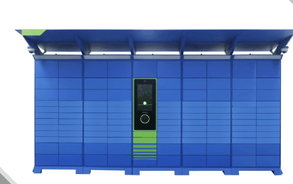 Electronic Intelligent Parcel Locker with Reinforced the Box Door for Apartment Package Delivery