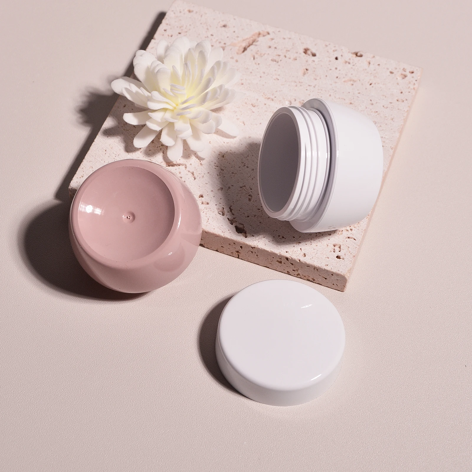 Empty Uv Gel Polish Jar 5ml 10g 15g Cosmetic Cream Color Coat Refillable Sample Jars Travel Makeup Pot