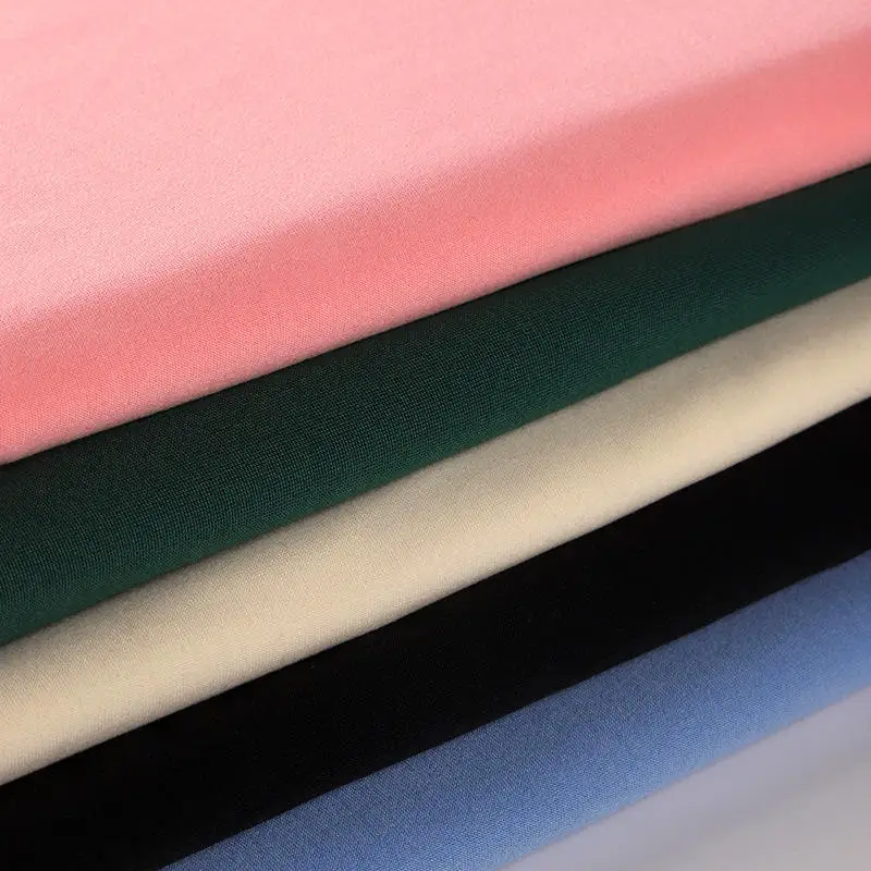 100D 180gsm Йога шерстяная Спортивная одежда футболка Повседневная трикотажная полиэфирная ткань