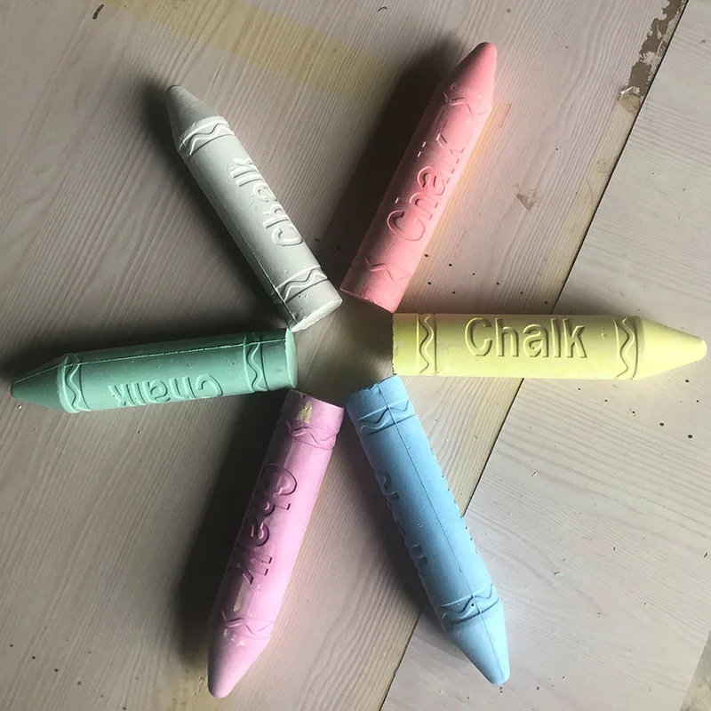 High quality dust free bright white chalk Hot for schools students teachers offices coloured