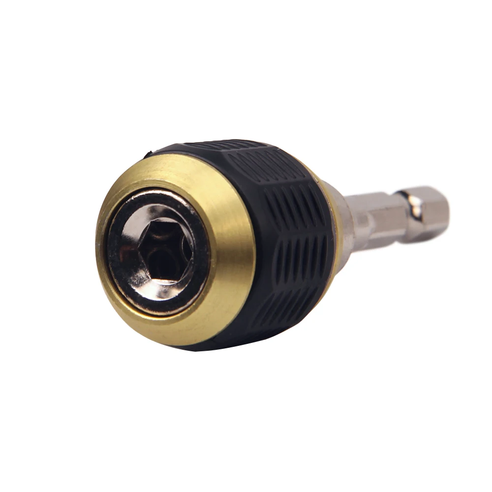 60mm Keyless Quick Change Drill Chuck 1/4 Hex Shank Magnetic Bit Holder with Non-slip Handle