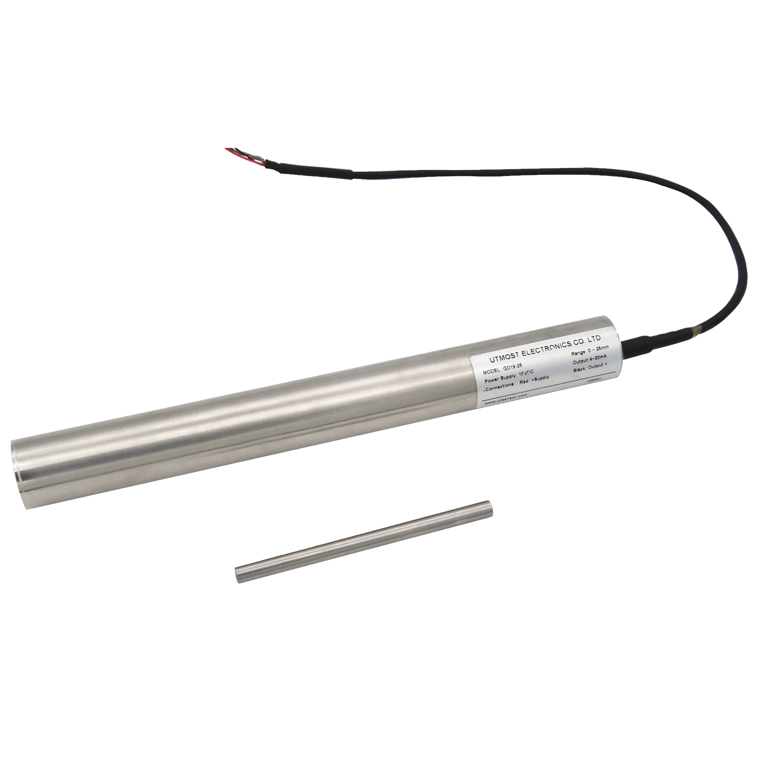 high quality 100mm 150mm LVDT linear displacement transducer sensor with 0-5V output