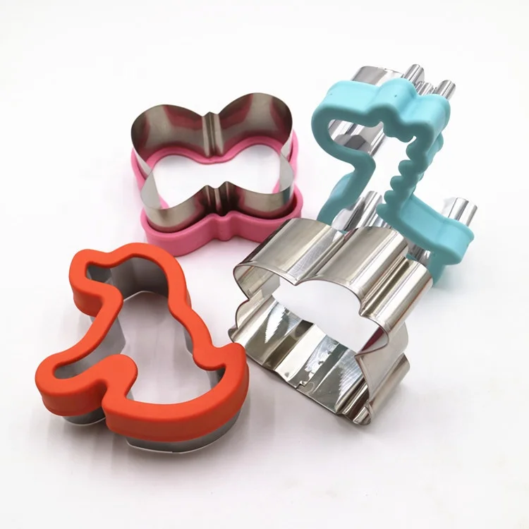 
Metal animal shaped Sandwich cutter for kids bread mold cookie stamp baking tools dinosaur bear unicorn shapes 