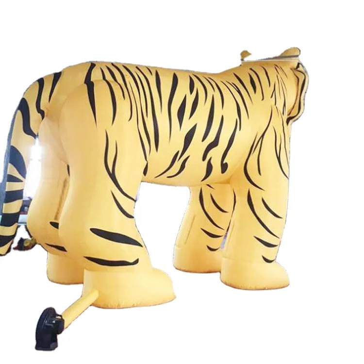 Custom giant inflatable tiger theme cartoon portable inflatable outdoors decoration animals inflatable tiger for advertising