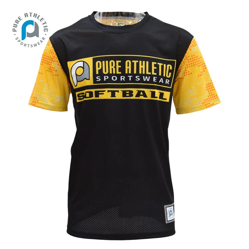 Pure wholesale top sale custom polyester tshirts print logo for men and women