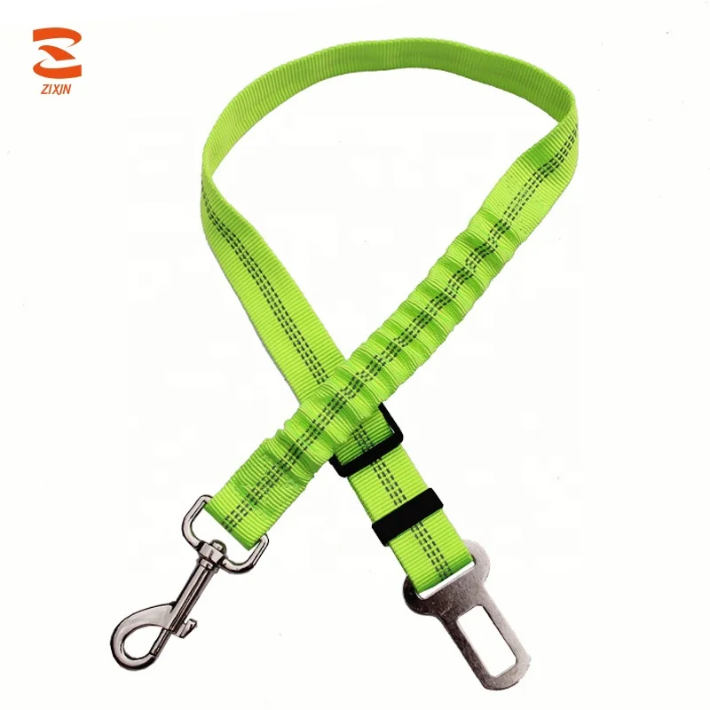 Safety Reflective Heavy Duty Hardware Elastic Nylon Webbing Custom Vehicle Pet Cat Car Bungee Seat Sear Adjustable Dog Sea Belt