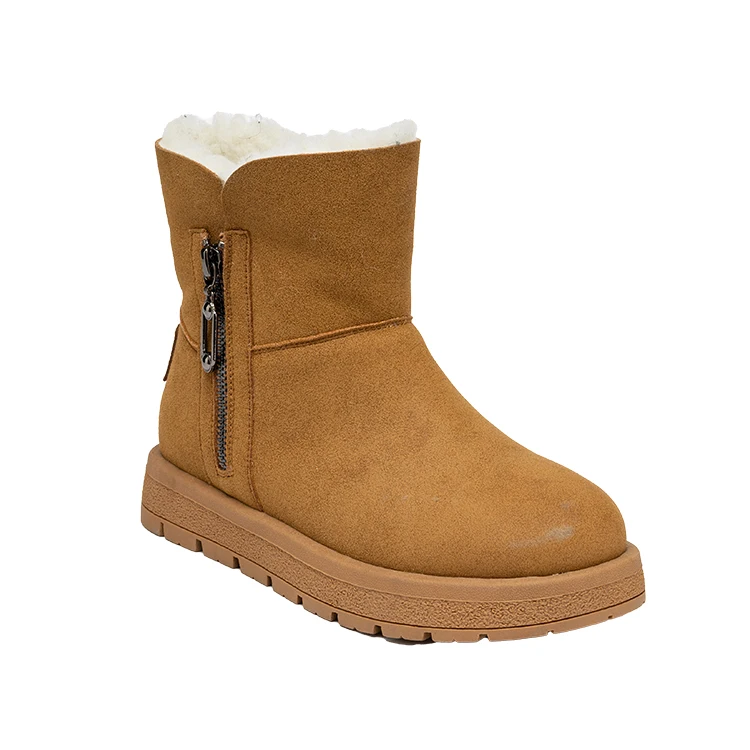 Sepatu Wanita удобные зимние сапоги цвета хаки на платформе для крутых женщин