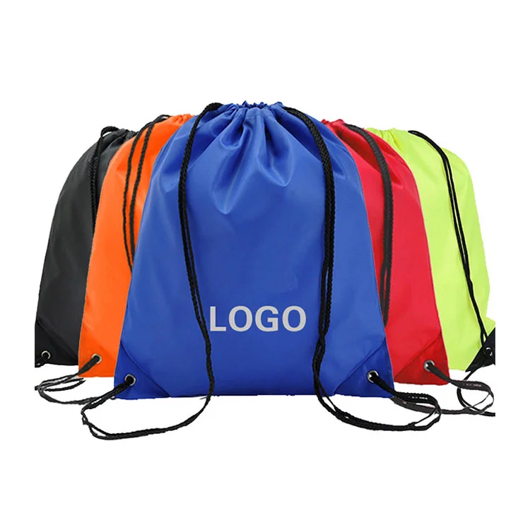 Cheap Sport Nylon Polyester 210 D Drawstring Bag For Shoes