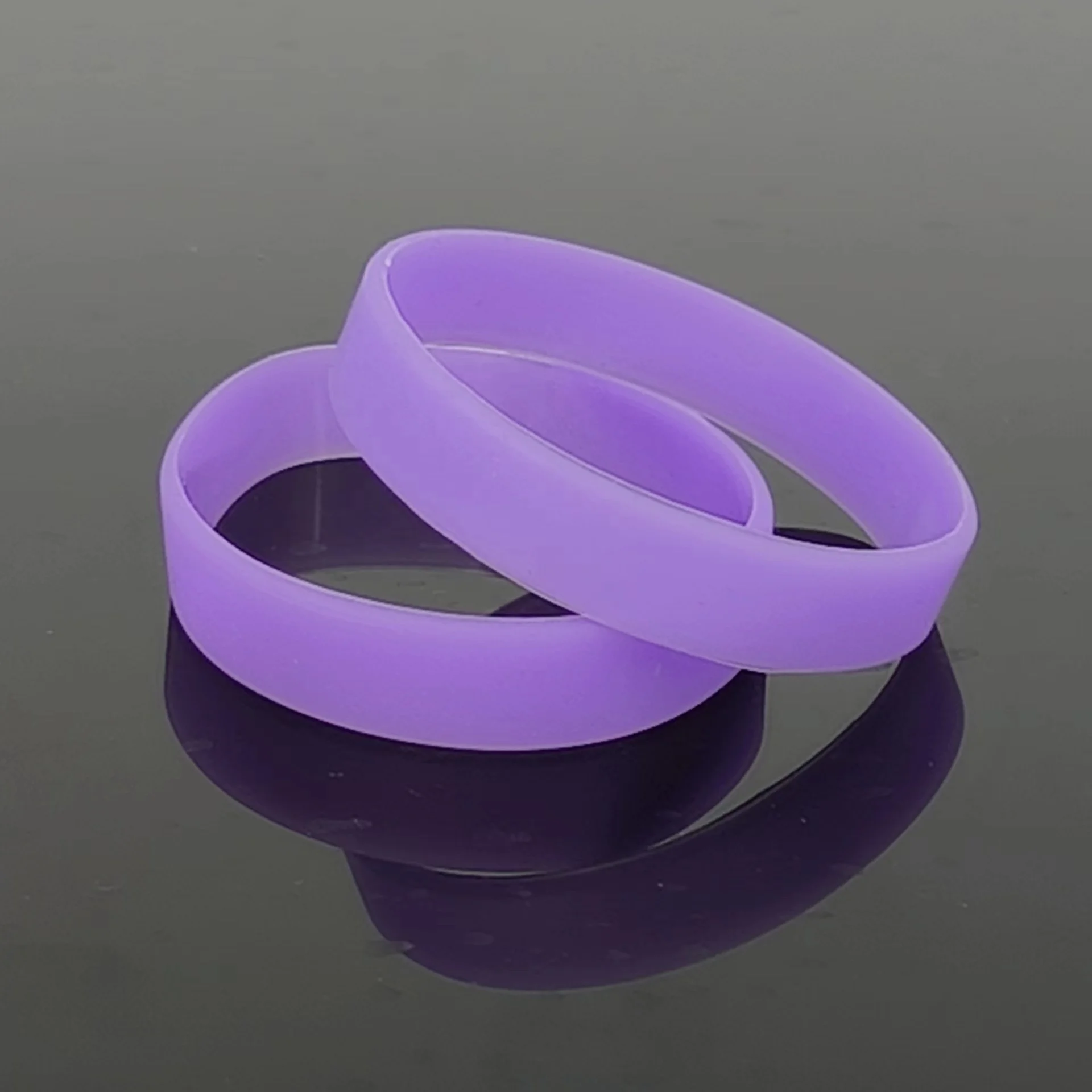 6PCS Rubber Silicone Bracelets Solid Color Silicone Colored Wristbands Bulk Colored Rubber Silicone Bracelets