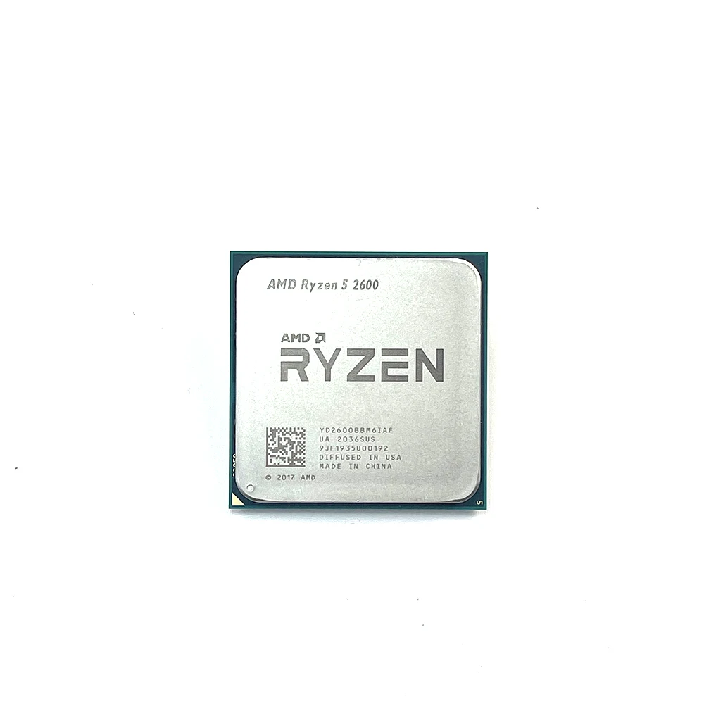  Процессор AMD Ryzen 5 2600 R5 AM4 3 4 ГГц шестиядерный двенадцатиядерный 65 Вт 12 нм YD2600BBM6IAF