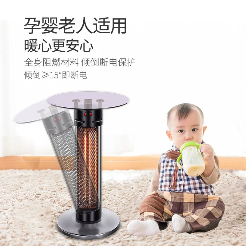 Infrared 800W/1600W Portable Electric Radiant Tower Space Heater Overheat & Tip-Over Protection Fast and Quiet Heating