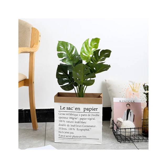 Elegant Nordic-Style Kraft Paper Bags for Gifts, Flower Storage, and Home Decor