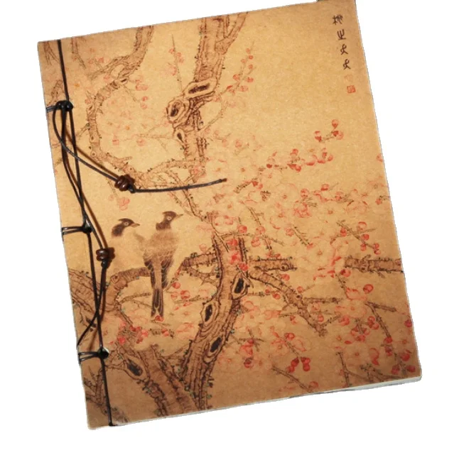 
6-Traditional Chinese painting retro hand bound sketch graffiti notebook sketch stationery diary notebook 