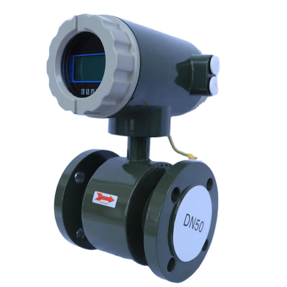 Dirty water Electromagnetic flowmeter hcl and brine Flow Meter CE approved RS485 electromagnetic flow meter