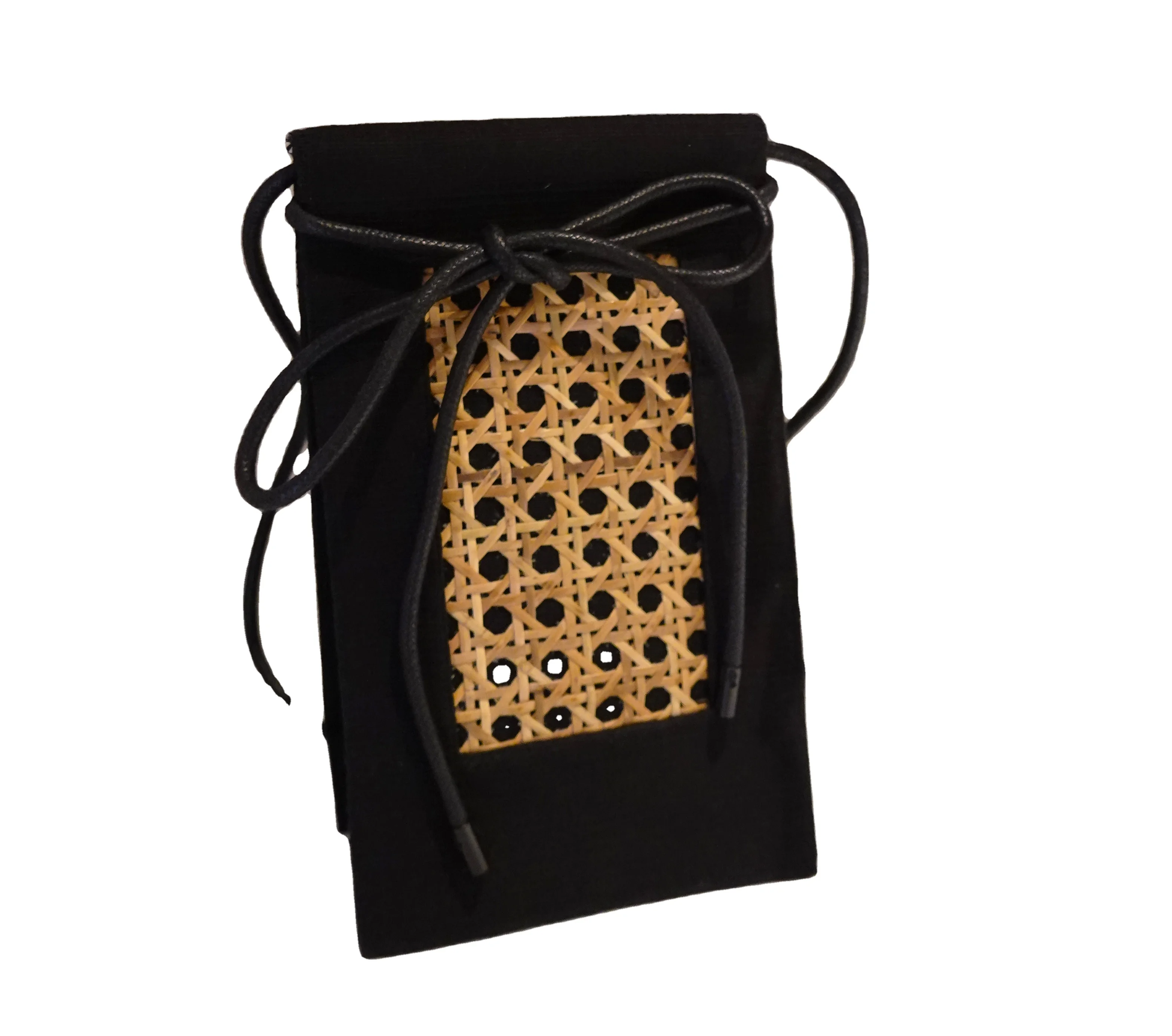 
Black Card Holder Sustainable Wallet Eco-friendly Handmade from Thailand 