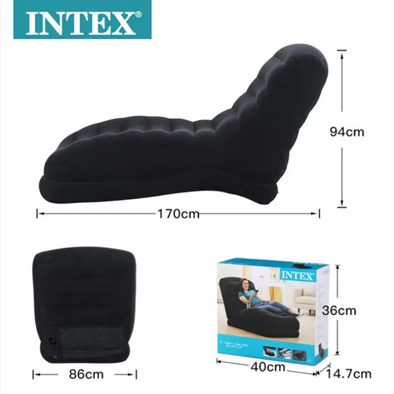  INTEX 68595 Мега лаунж Флокированный надувной расслабляющий диван для улицы и