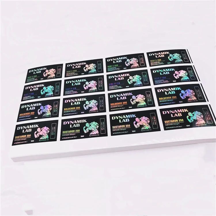 Pharma Labs Products Packaging Bottle Label Medicinal Liquid Label Stickers Printing