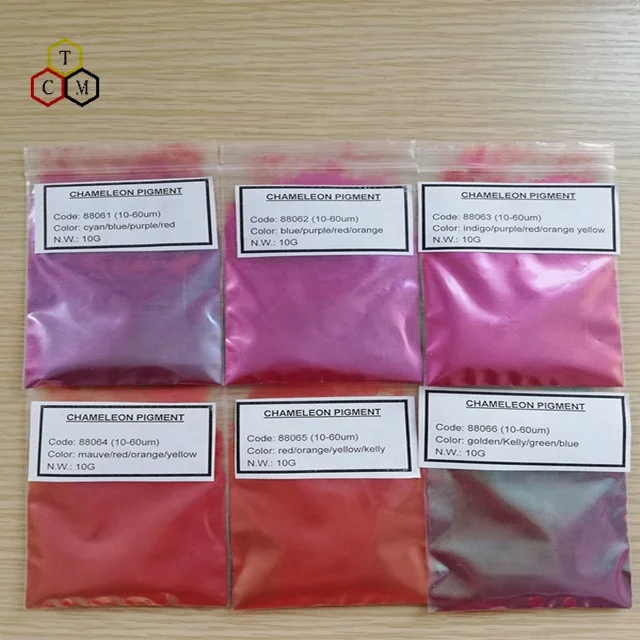 color shift pigment four color series chameleon pigment powder for cosmetics