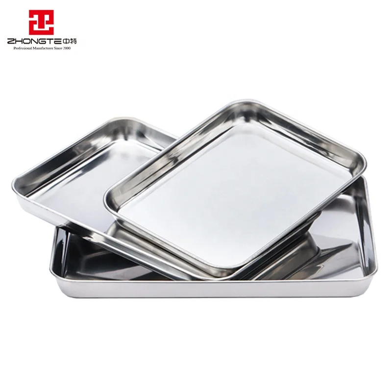 Food Grade Stainless Steel Wire Metal Mesh Cookie Sheet Set Baking Sheet Chef Toaster Oven Baking Tray / Baking Pan
